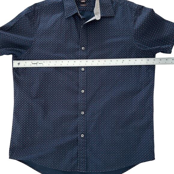 Michael Kors Men's Short Sleeve Shirt Classic Fit Sz. Large 100% Cotton - Picture 7 of 8